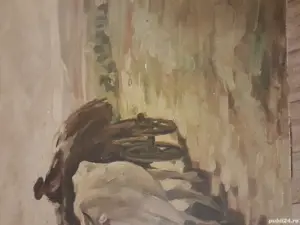 Tablou Car cu boi reproducere inceput de secol XX - imagine 2