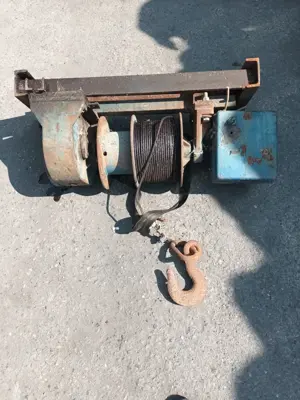 macara /troliu hidraulic electriccu cablu pentru garaj, atelier auto, hala agricola - imagine 5