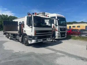 Vând Platformă,Trailer,Șlep,Camion transport utilaje,Daf 75.250 ati  - imagine 8