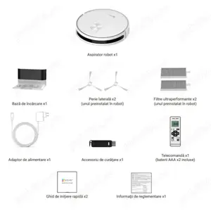Vand Aspirator robot EZVIZ CS-RC3-TWT2, 0.8l, 24V, autonomie max 190 min, NOU 599 Lei