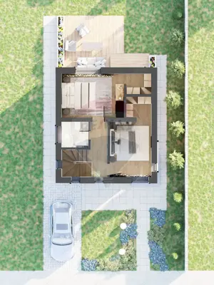 VILA ZEN - Casa individuala, noua, trei camere si teren de 430mp - imagine 6