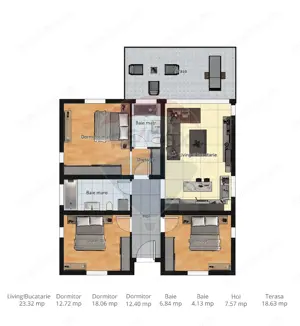 VILA WISE  - Casa individuala, noua 4 camere, teren 467mp - imagine 4