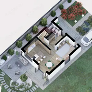 VILA JOY - Casa individuala noua, 4 camere, teren de 430 mp - imagine 3