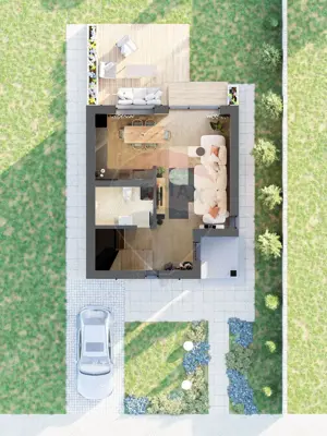 VILA ZEN - Casa individuala, noua, trei camere si teren de 430mp - imagine 5