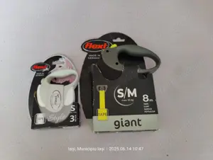 Lesă retractabilă cu bandă GIANT FLEXI Professional 8 m,(Super Ofertă).