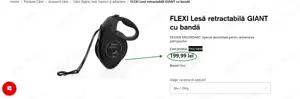 Lesă retractabilă cu bandă GIANT FLEXI Professional 8 m,(Super Ofertă). - imagine 4