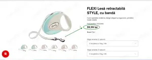 Lesă retractabilă cu bandă GIANT FLEXI Professional 8 m,(Super Ofertă). - imagine 5