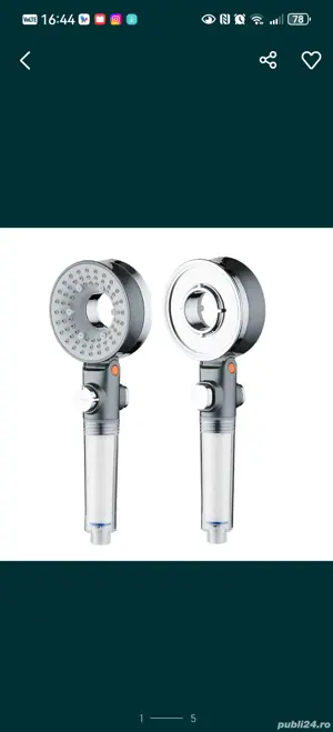 Para de dus multifuncțională cu 3 moduri pulverizare + 4 filtre  - imagine 2