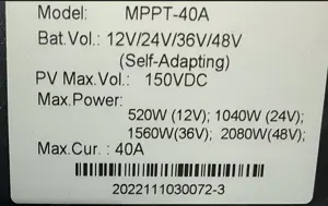 MPPT Solar Esmart E3 de 40 Ah si 60 Ah - imagine 4