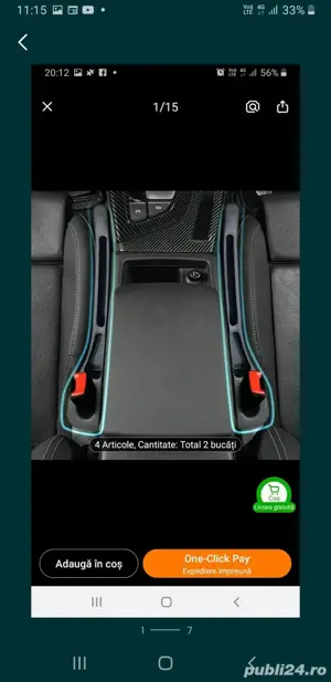 organizator intre scaune fata auto - imagine 2