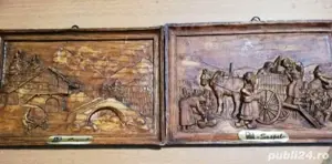 Tablouri franceze  Sospel sculptate în lemn 
