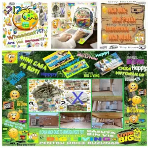 Rulota Tiny House Mini Casa Pe Roti De Vacanta Locuit Hambar Lemn Birou Afacere Din Vis De Poveste - imagine 4