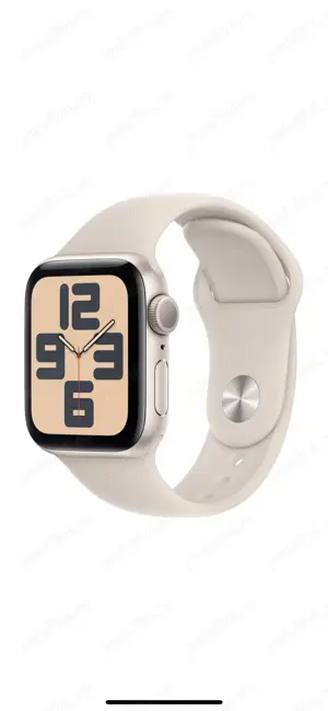 Curea și Incarcator Ceas Smart Apple Watch SE 2023 Carcasa Aluminium Starlight, 40mm, S M  - imagine 2