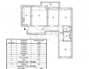 4 camere 3/10, anvelopat, Lujerului, 150m metrou. - imagine 8