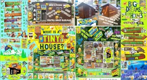 Rulota Tiny House Mini Casa Mobila Pe Roti Birou Afacere Locuit Vacanta Hambar Lemn Din Vis Natura