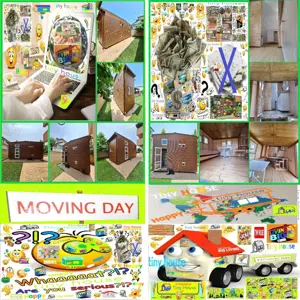 Rulota Tiny House Mini Casa Mobila Pe Roti Birou Afacere Locuit Vacanta Hambar Lemn Din Vis Natura - imagine 7