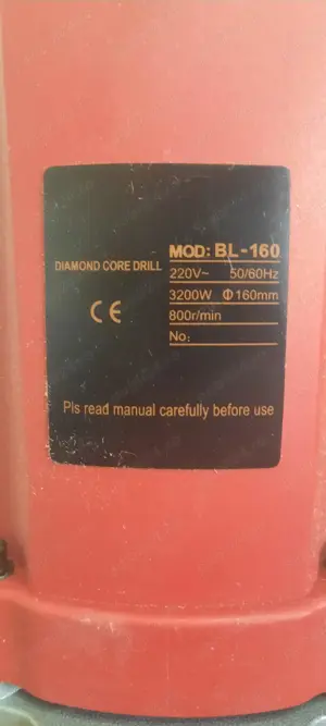 Masina de carotat Johnson JJ160 noua + Carote de 110 si 160 noi - imagine 2