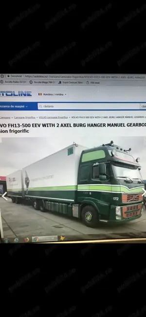 Vand ansamblu frigo Volvo FH13-500EEV +remorca Borg  - imagine 6