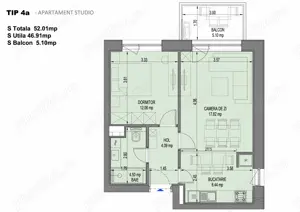 De vânzare apartament 2 camere în Nusco City Faza 2,Sos. Pipera 48