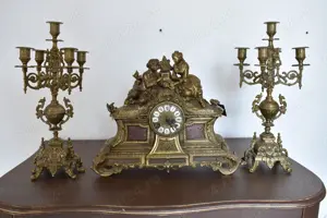 Ceas semineu +2 candelabre