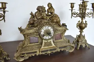 Ceas semineu +2 candelabre - imagine 3