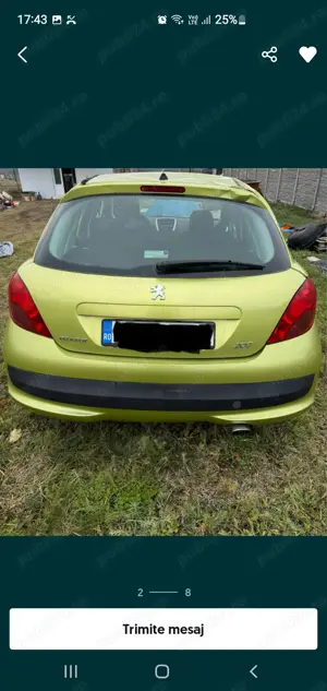 Dezmembrez peugeot 207  - imagine 7