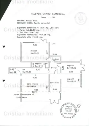 Spatiu comercial, zona Radu Negru, 160 mp, pretabil orice tip de activitate - imagine 10
