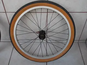 Roata fata bicicleta 20 inch MTB,janta aluminiu si anvelopa - imagine 5