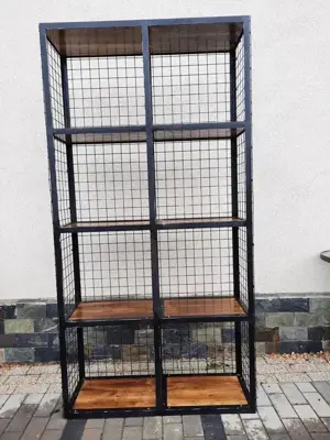 Raft stil industrial cu usi plasa - orice dimensiune dorita