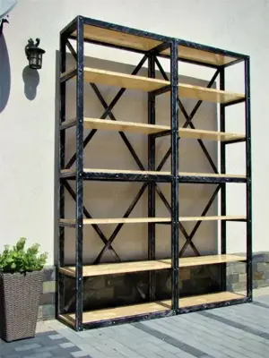 Orice dimensiune.Raft de carti, biblioteca stil industrial model 10