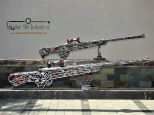 Obiect industrial.Arma de vanatoare decor steampunk CUPRU-ARGINTIU