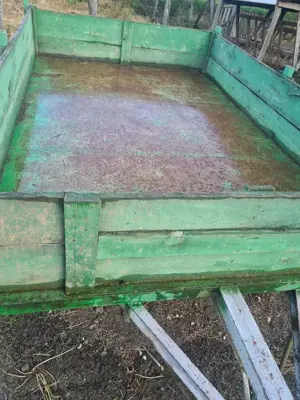 Trailer pt tractor axa dubla fără rugina lungime 3m lățime 2m - imagine 4