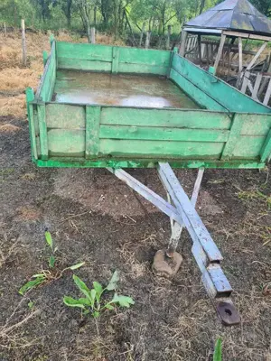 Trailer pt tractor axa dubla fără rugina lungime 3m lățime 2m - imagine 2