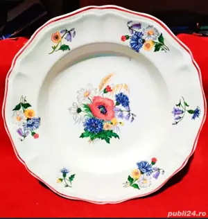 Doua farfurii Sarraguemines Agreste, anii 1900-1930 - imagine 1