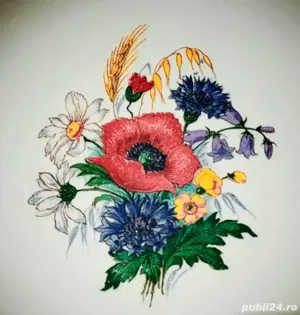 Doua farfurii Sarraguemines Agreste, anii 1900-1930 - imagine 3