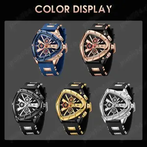 vand ceas cronograf cu data Lige,nou,sigilat in cutie - imagine 4