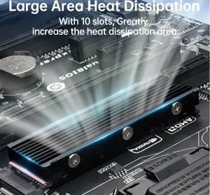 Cooler | Heatsink | Radiator SSD M2 NVME 2280, efect -30grade - imagine 4