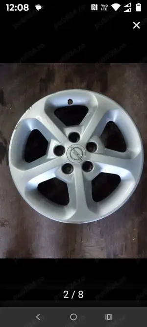 Jante aliaj 16 zoll originale Opel Astra H - imagine 3