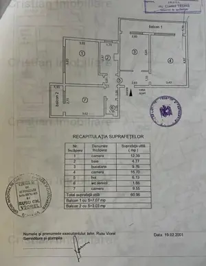 3 cam 71mp confort 1 decomandat etaj 3 Obor-Dinamo - imagine 6