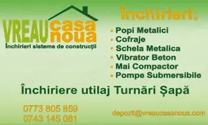 Angajam muncitor depozit inchiriere popi , cofraje  si schela metalica - Zona Calea Buziasului