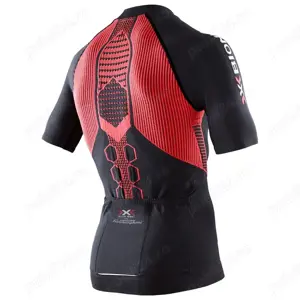 X-Bionic for Automobili Lamborghini Bike Jersey Shirt Size L Black Red - imagine 2