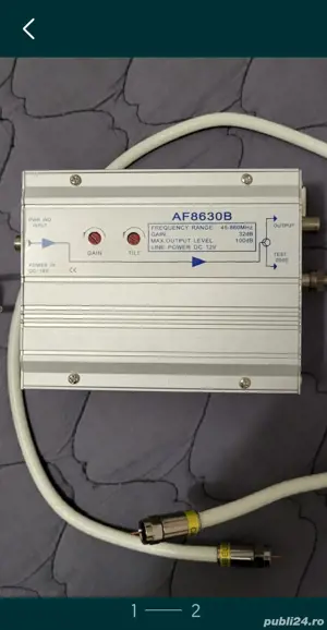 Amplificator semnal tv cablu