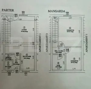 Triplex cu 3 camere, 84 mp utili, 40 mp de teren, zona Eroilor