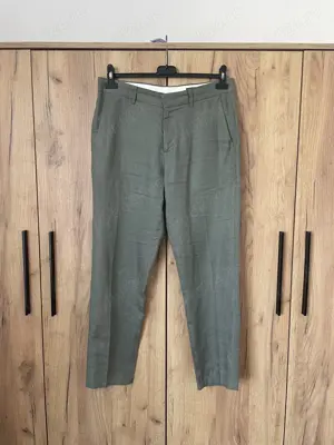 Pantaloni H&M din in si bumbac