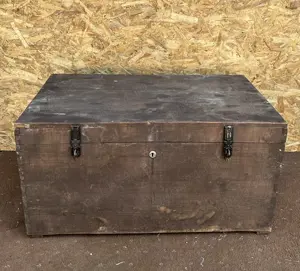 4 buc Lada de zestre Vintage din lemn masiv; Cufar vechi