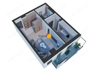 Nicolina, bulevard, apartament 1 camera, bloc nou - imagine 6