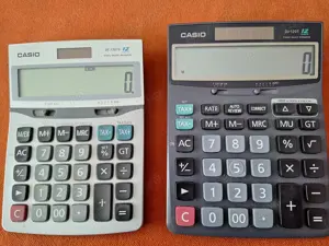 Calculator de birou Casio, alimentare Dual   Baterie + energie solara - imagine 5
