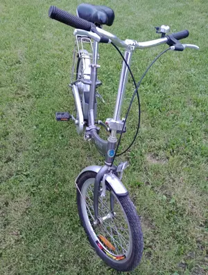 bicicleta pliabila asistat electric fara baterie - imagine 2