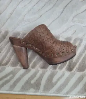 Saboti Zara piele impletita