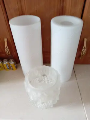 Abajur sticlă 27cm.